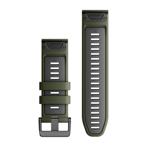 Nomaiņas siksna Garmin QuickFit 26mm Sūna/Grafīta Silikons