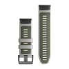 Nomaiņa Garmin QuickFit 26mm Miglas pelēks/Moss silikons thumbnail 2