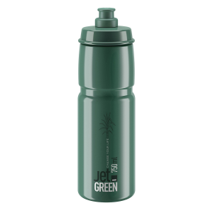 Elite Bottle Jet Green Dark Gr White Logo 750ml