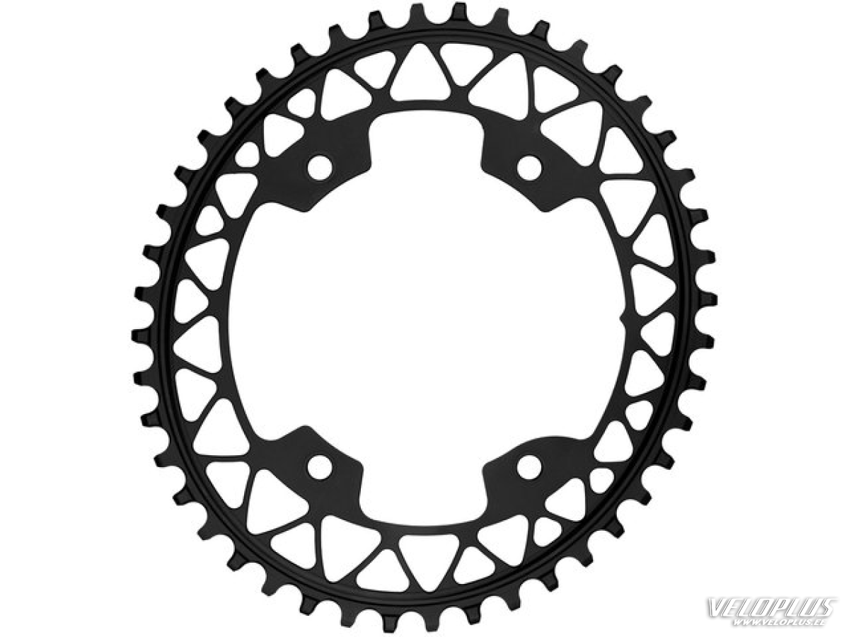 Chainring AbsoluteBlack Oval 110/4BCD 1X Gravel hammasratas, must 48T