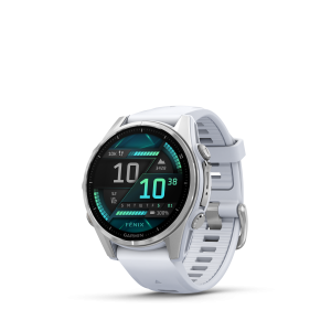 Garmin fenix 8 – 43 mm, AMOLED,hõbedane/valge