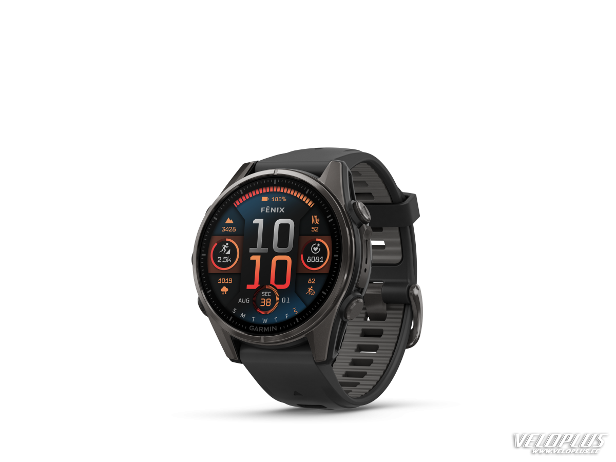 Garmin fenix 8 – 43 mm, AMOLED,Sapphire Carbon Gray DLC Titanium/Black