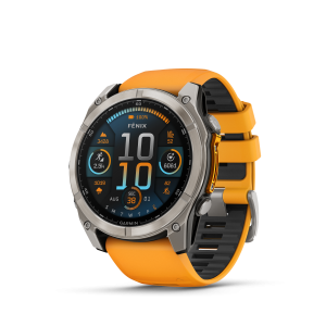 Garmin fenix 8 – 51 mm, AMOLED, Sapphire titaan/oranž