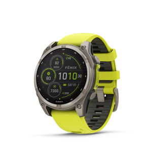 Garmin fenix 8 – 47 mm, Solar, Sapphire Titanium/Amp Yellow