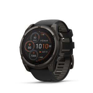 Garmin fenix 8 – 51 mm, Solar, süsinikhall DLC titaan/must