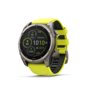 Garmin fenix 8 – 51 mm, Solar, Sapphire titaan-kollane