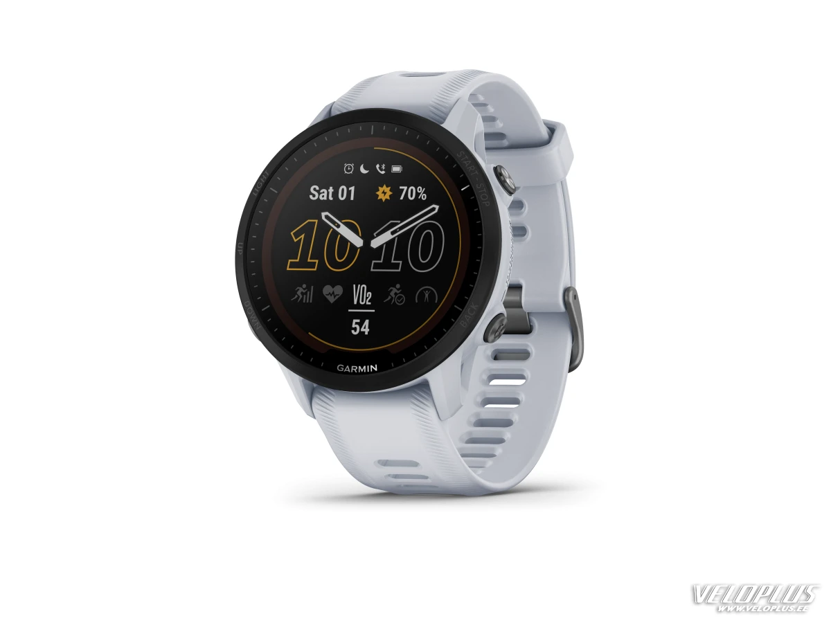 Garmin Forerunner 955 Solar, valge