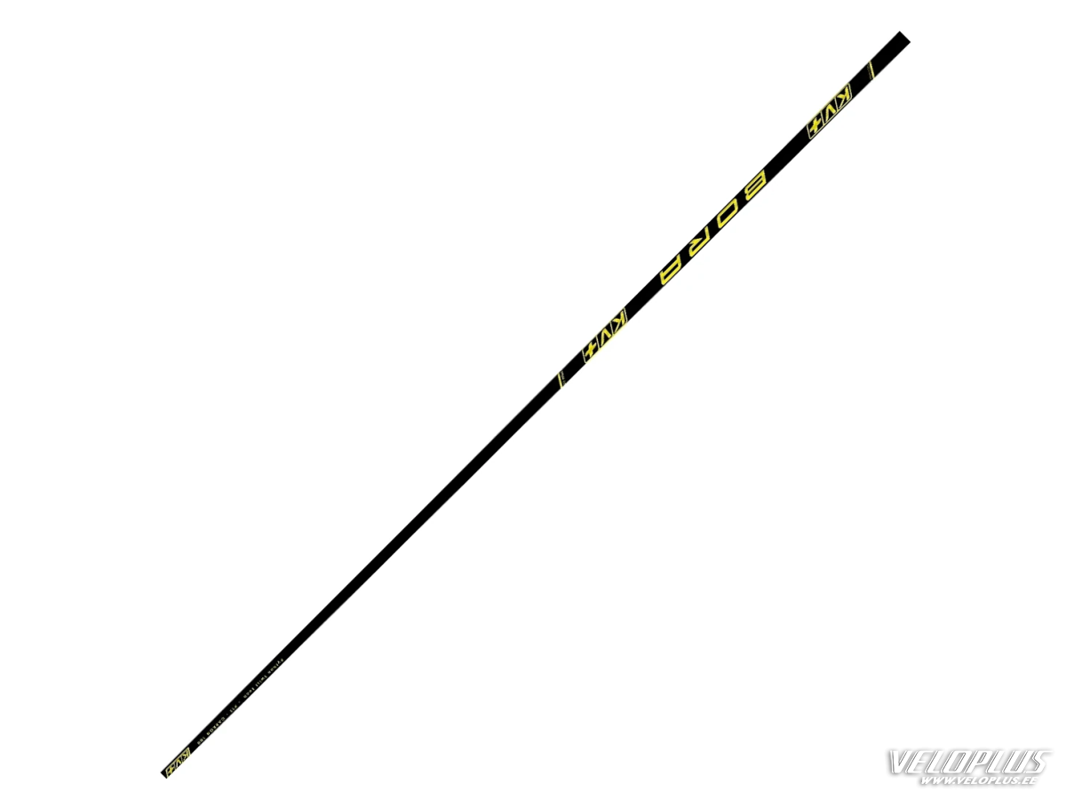 Ski pole spare shaft KV+ BORA black/yellow (1pc)