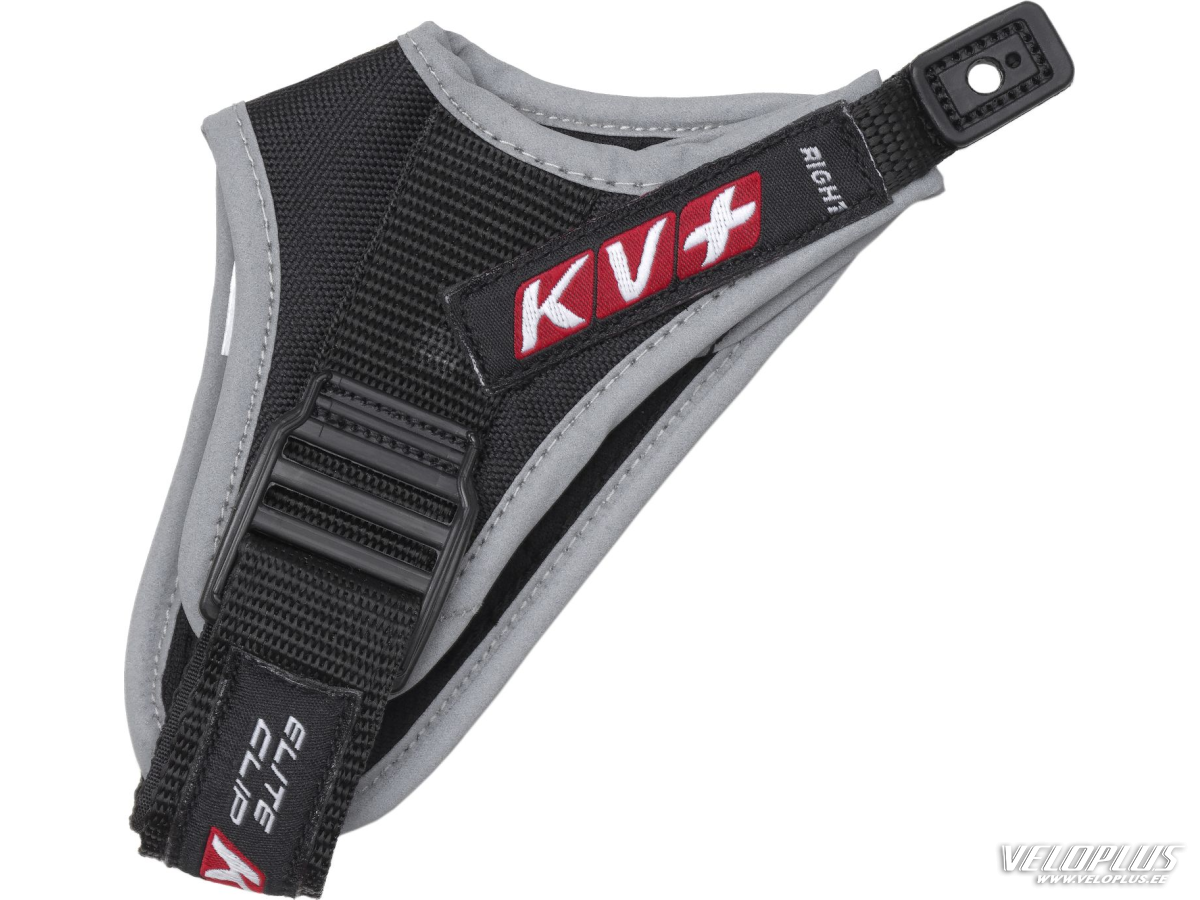 Ski pole strap KV+ ELITE CLIP black (pair)