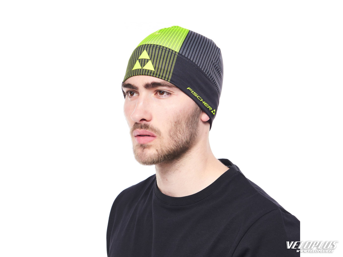 Beanie FISCHER LAHTI LIGHT PRINT black/yellow OZ