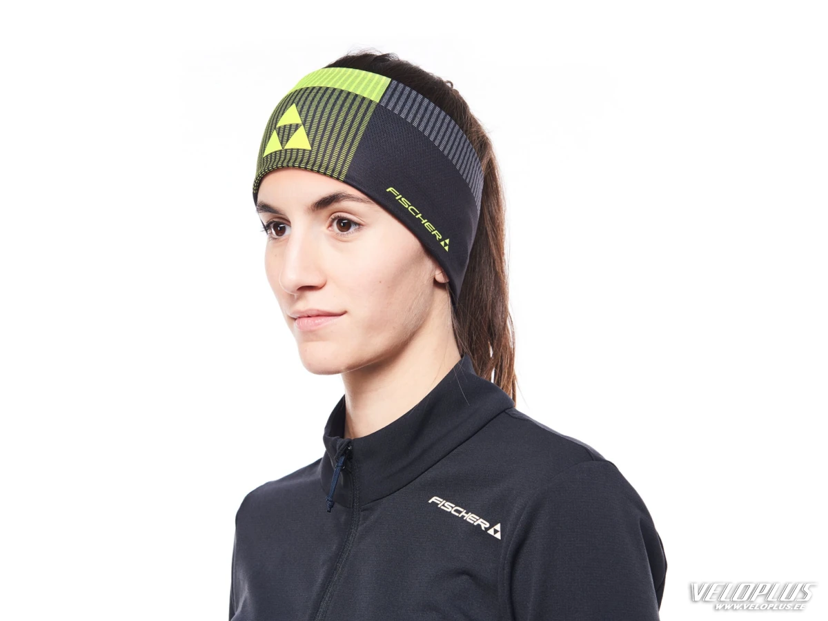 Headband FISCHER LAHTI LIGHT PRINT black/yellow OZ