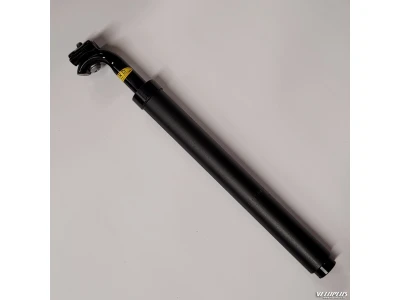 Sadulapost Zoom 30,9x350mm amordiga klambriga alumiiniumist must