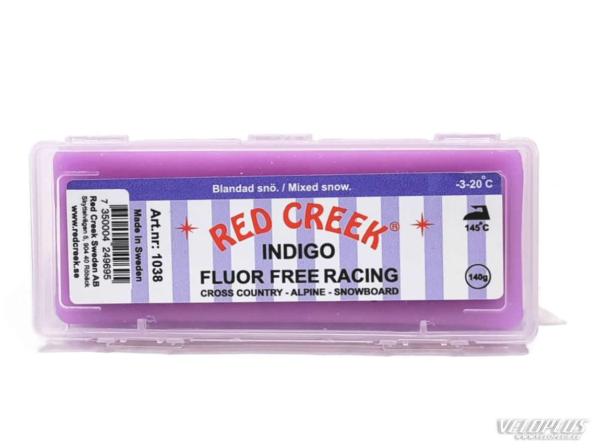 Ski wax RED CREEK FLOUR FEE RACING INDIGO -3º/-20ºC 140g