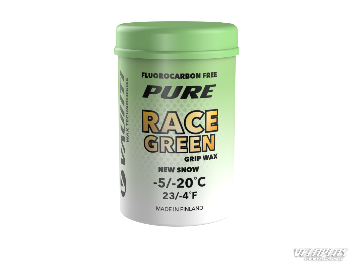 VAUHTI GRIP WAX PURE RACE GREEN NEW SNOW -5...-20°C 45g