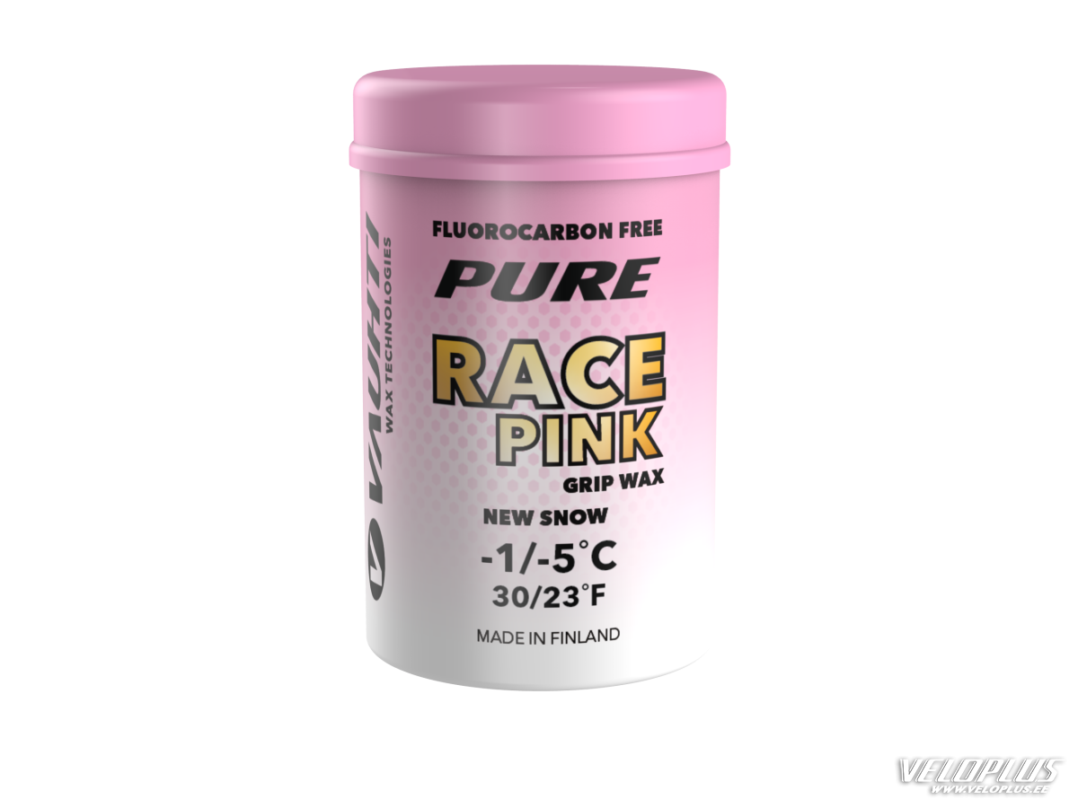 VAUHTI GRIP WAX PURE RACE PINK NEW SNOW -1…-5C 45g