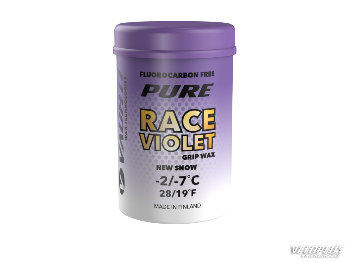 VAUHTI GRIP WAX PURE RACE VIOLET NEW SNOW -2…-7°C 45g