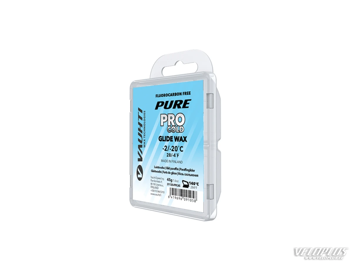Смазка для лыж VAUHTI PURE PRO COLD BLUE -2…-20°C 45g