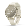 Garmin Lily 2 Active, Vaalea kulta ja luunvalkoinen silikonihihna thumbnail 1