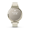 Garmin Lily 2 Active, Vaalea kulta ja luunvalkoinen silikonihihna thumbnail 6