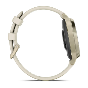 Garmin Lily 2 Active, Vaalea kulta ja luunvalkoinen silikonihihna