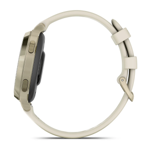 Garmin Lily 2 Active, Vaalea kulta ja luunvalkoinen silikonihihna