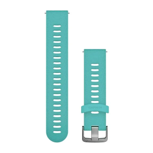Vaihdehihna Garmin Quick Release 20mm Aqua silikoni, ruostumattomasta teräksestä valmistetut osat