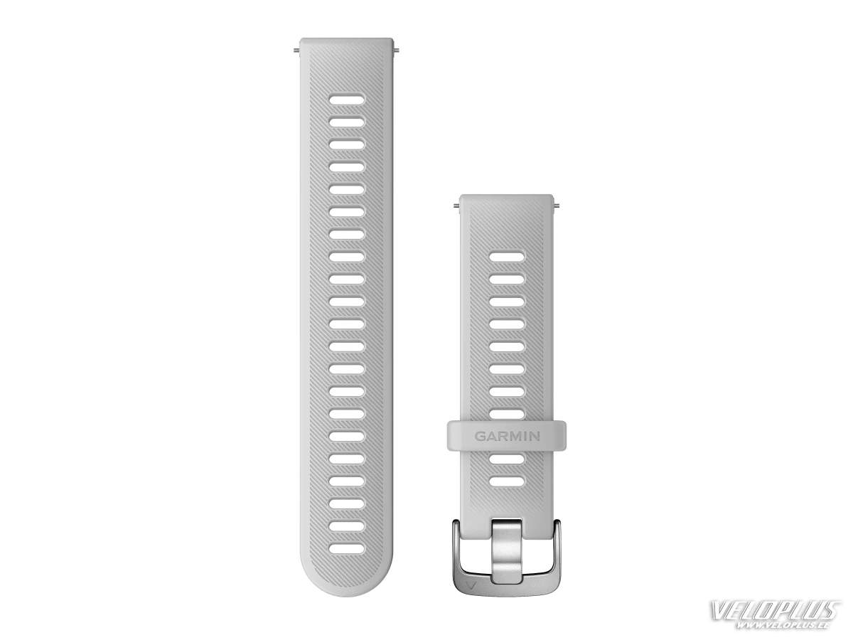 Vaihdekaista Garmin Quick Release 20mm valkoinen silikoni