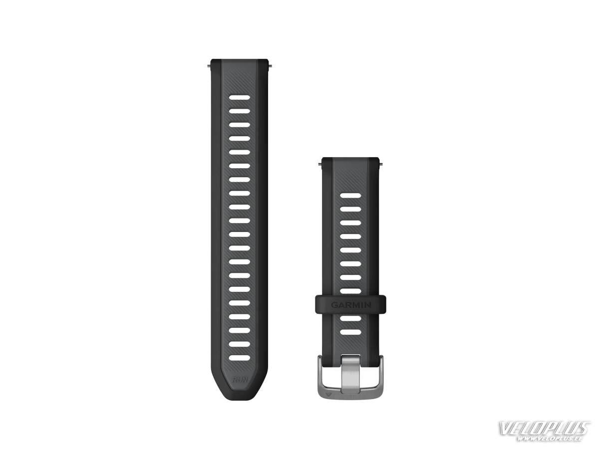Replacement band Garmin Quick Release 20mm Black/Slate grey