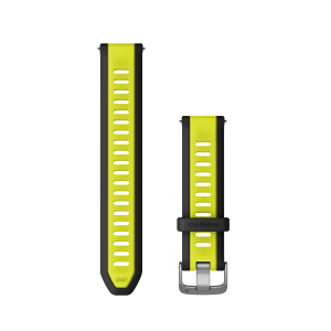 Nomaiņas siksna Garmin Quick Release 20mm Amp dzeltena/melna silikona