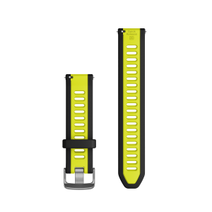 Nomaiņas siksna Garmin Quick Release 20mm Amp dzeltena/melna silikona