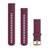 Vaihde Garmin Quick Release 20mm, Berry-silikoni, vaalean kullanväriset osat thumbnail 1
