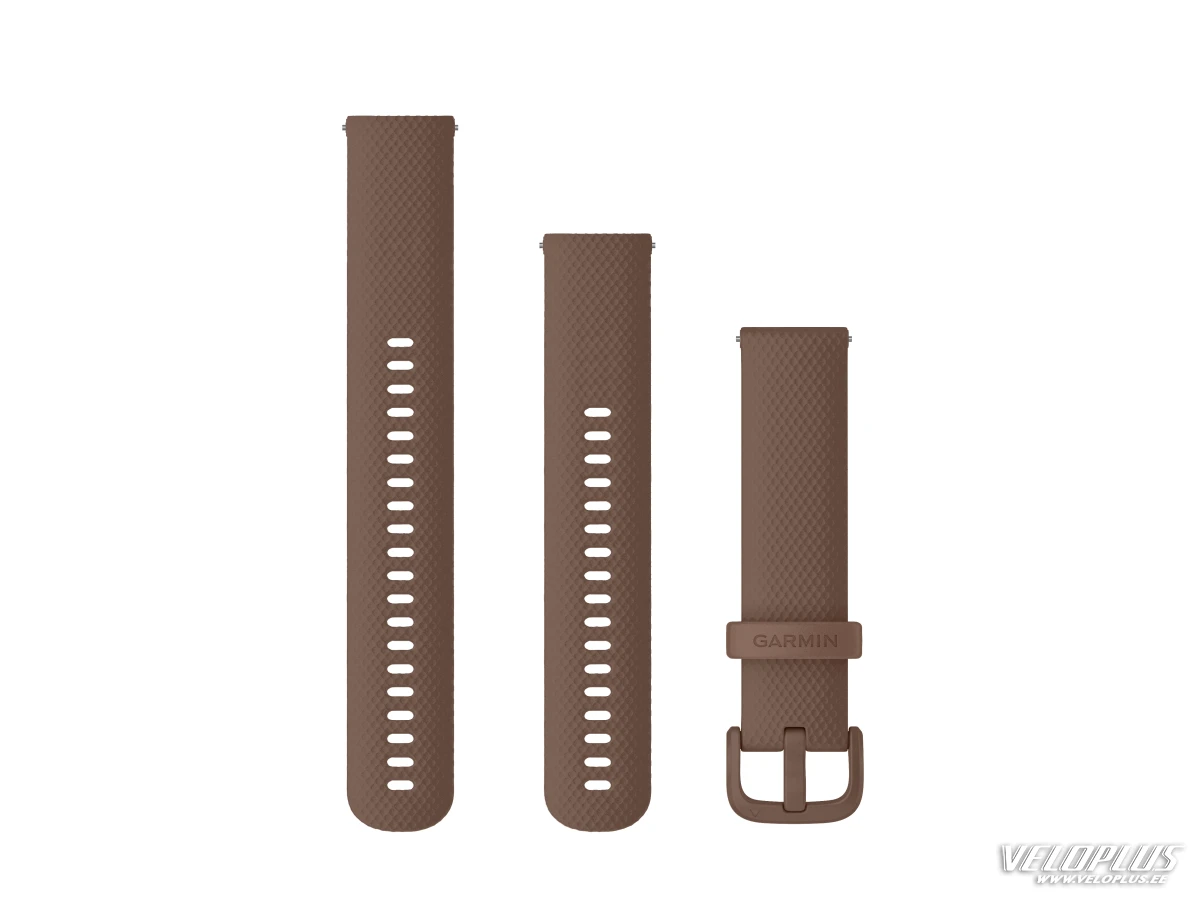 Aizvietojamā siksna Garmin Quick Release 20mm Cocoa silikona