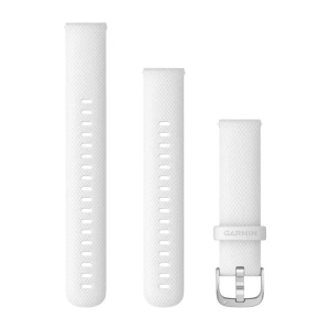 Vaihde Garmin Quick Release 18mm valkoinen, hopeiset osat