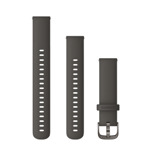 Vaihdekaista Garmin Quick Release 18mm grafiitinvärinen silikoninen, liuskekivinen kiinnitys