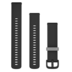 Vaihdehihna Garmin Quick Release 20mm, musta silikoni