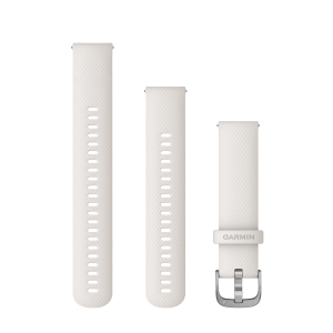Replacement band Garmin Quick Release 20mm Ivory, silver hardware