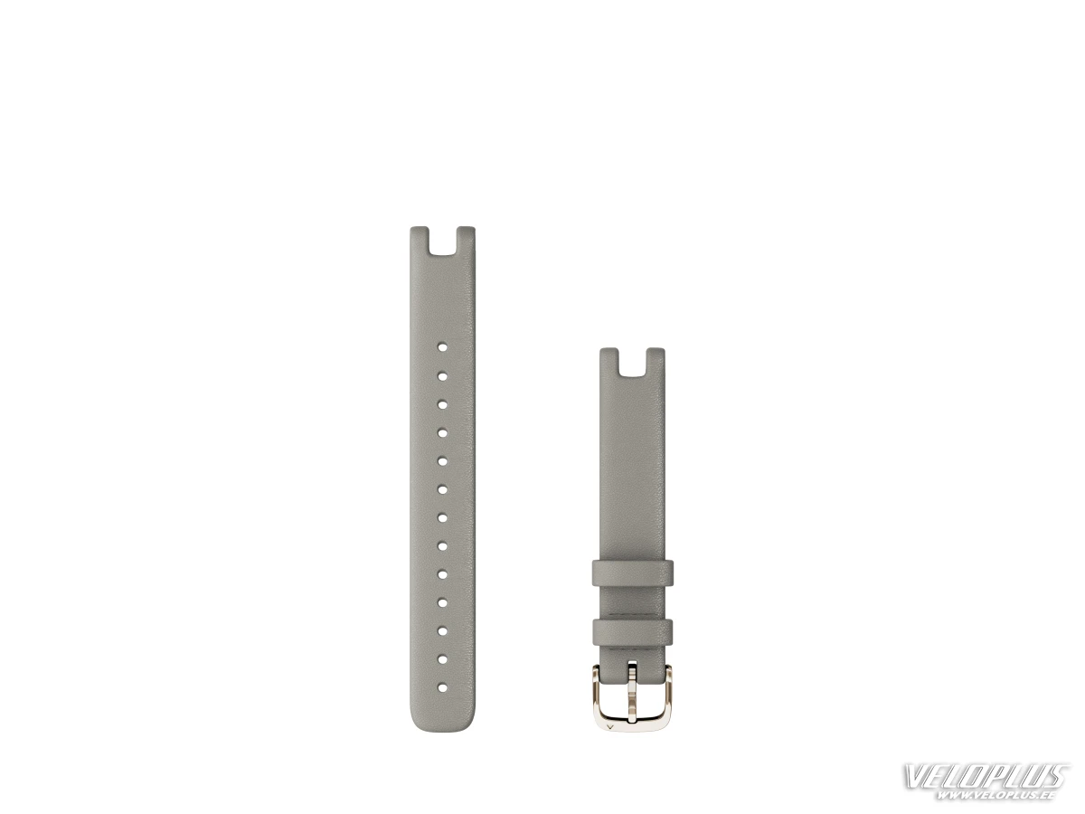 Kellarihm Garmin Lily (14mm) Braloba grey leather, cream gold hardware