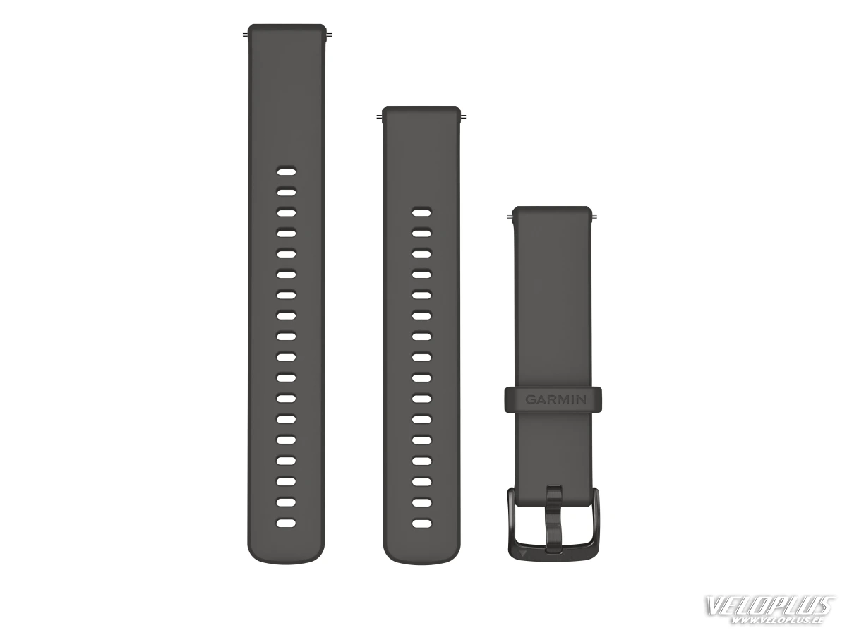 Replacement band Garmin Quick Release 18mm Pebble Grey, slate hardware