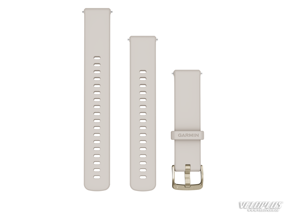 Replacement band Garmin Quick Release 18mm Ivory, soft gold hardware