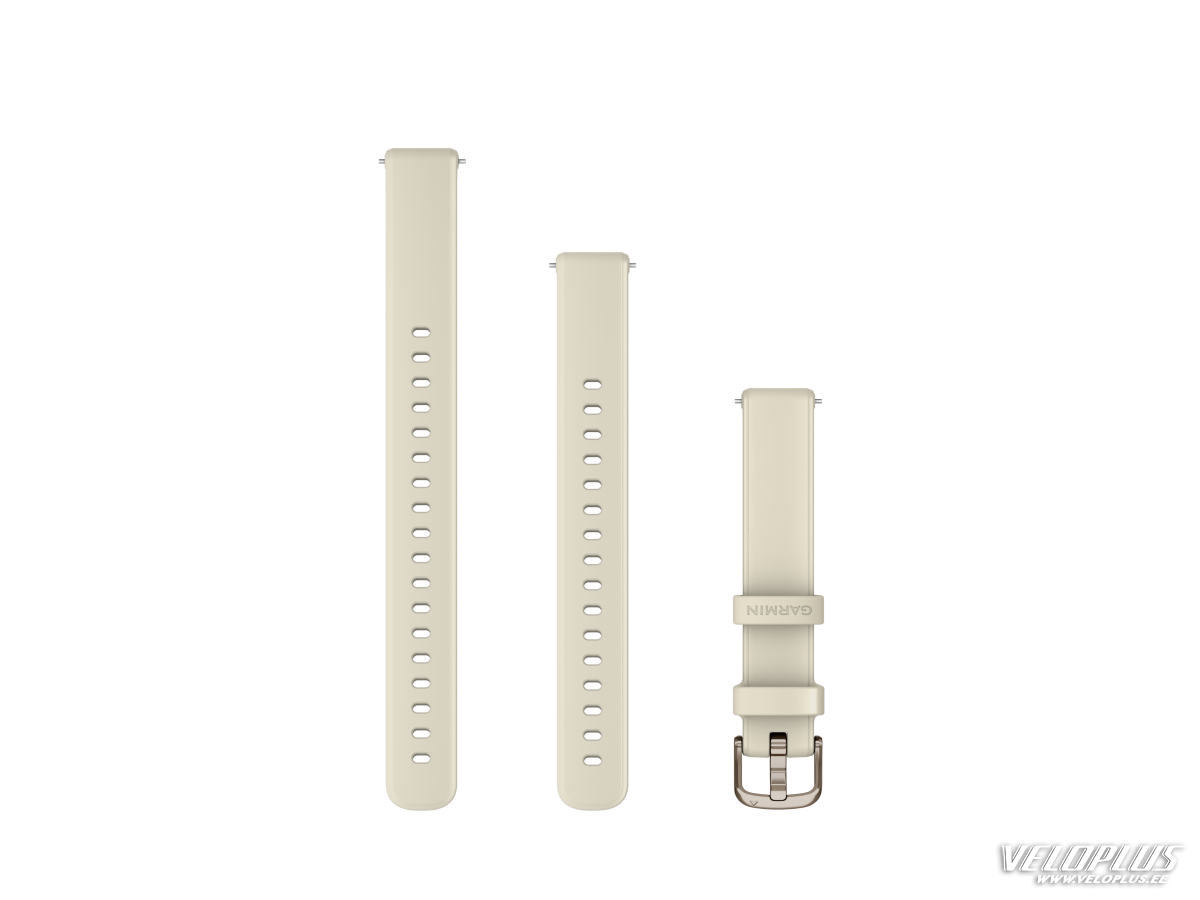 Garmin Lily 2 Watch Bands (14 mm) Coconut silicone, cream gold hardware