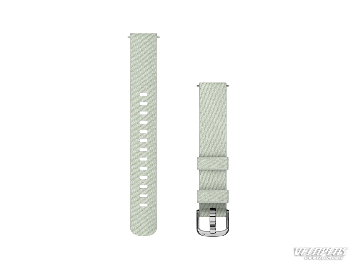 Garmin Lily 2 Watch Bands (14 mm) sage grey nylon, silver hardware