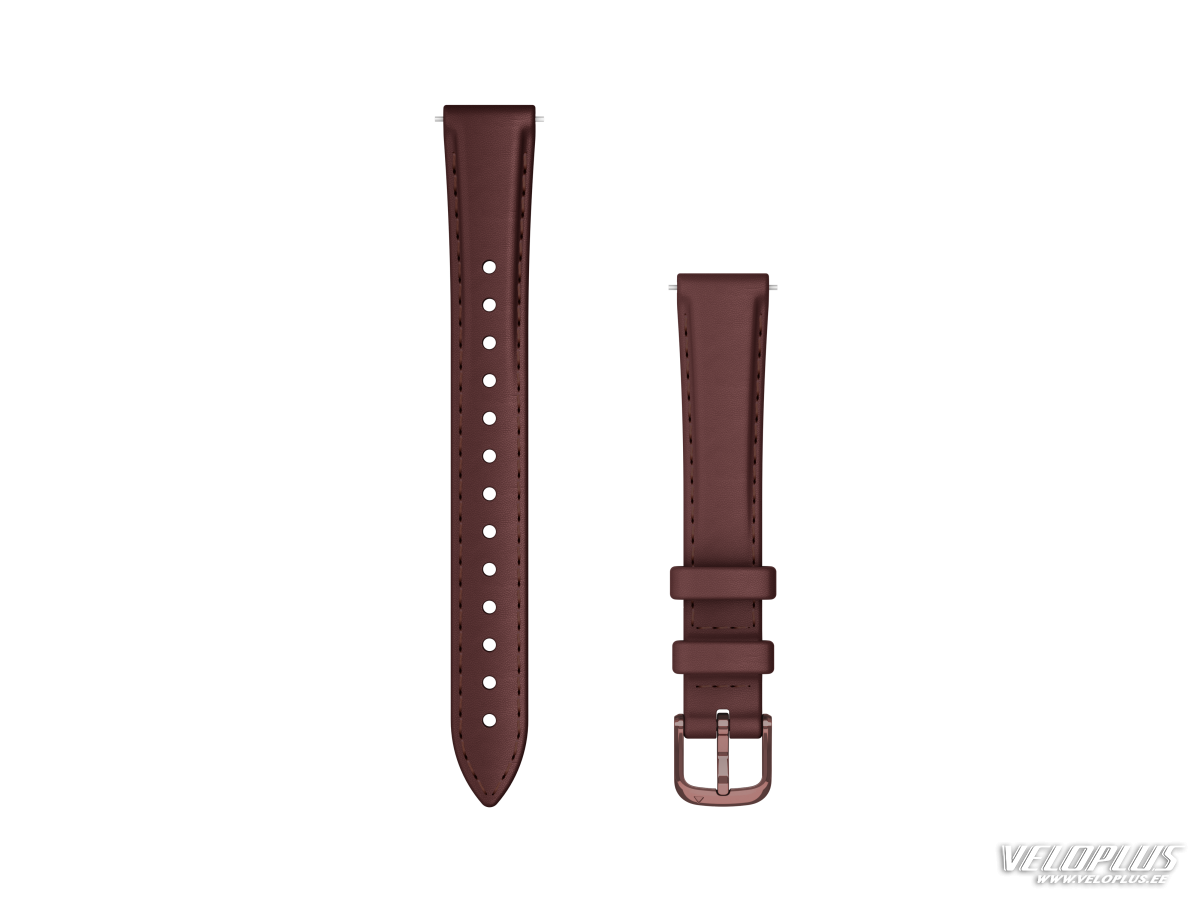 Garmin Lily 2 Watch Bands (14 mm) Mulberry leather, dark bronze hardware