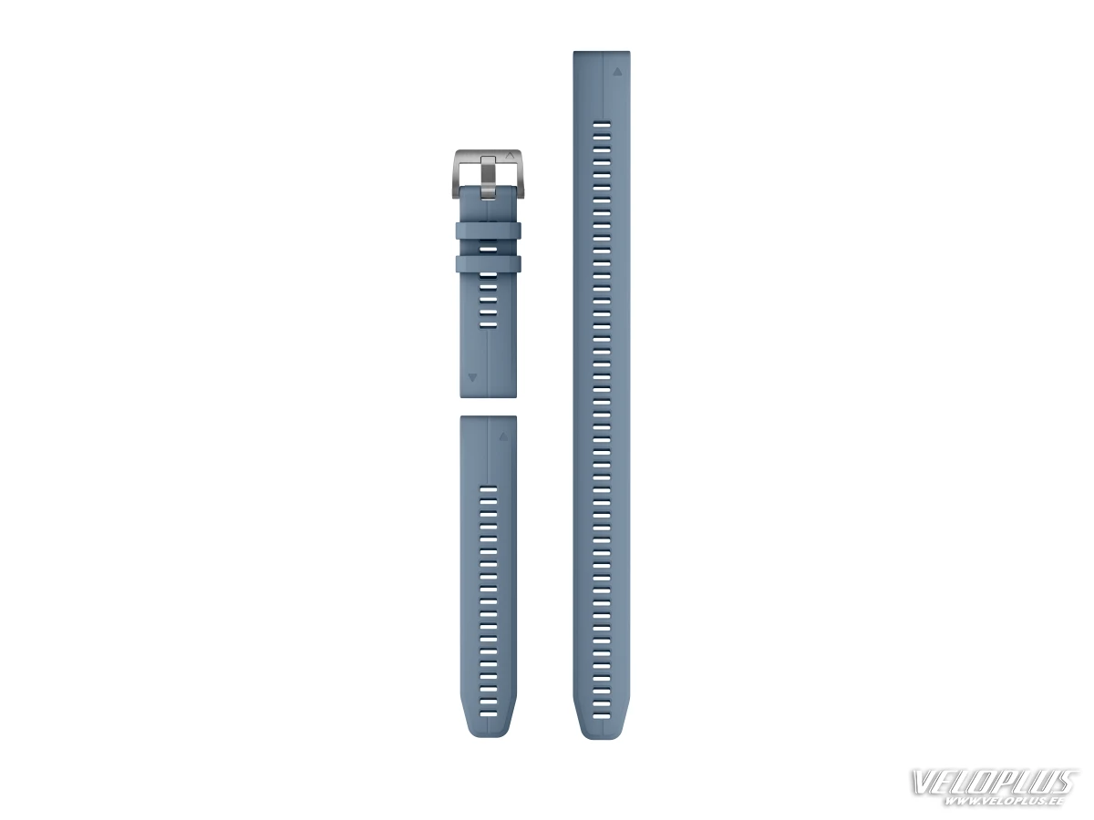 Replacement band Garmin QuickFit 22mm Hurricane blue silicone (3-piece Dive Set)