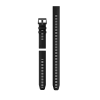 Replacement band Garmin QuickFit 22mm Black silicone (3-piece Dive Set)