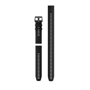 Replacement band Garmin QuickFit 22mm Black silicone (3-piece Dive Set)