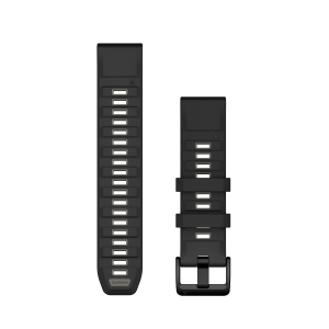 Replacement band Garmin QuickFit 22mm Black/Pebble Gray Silicone