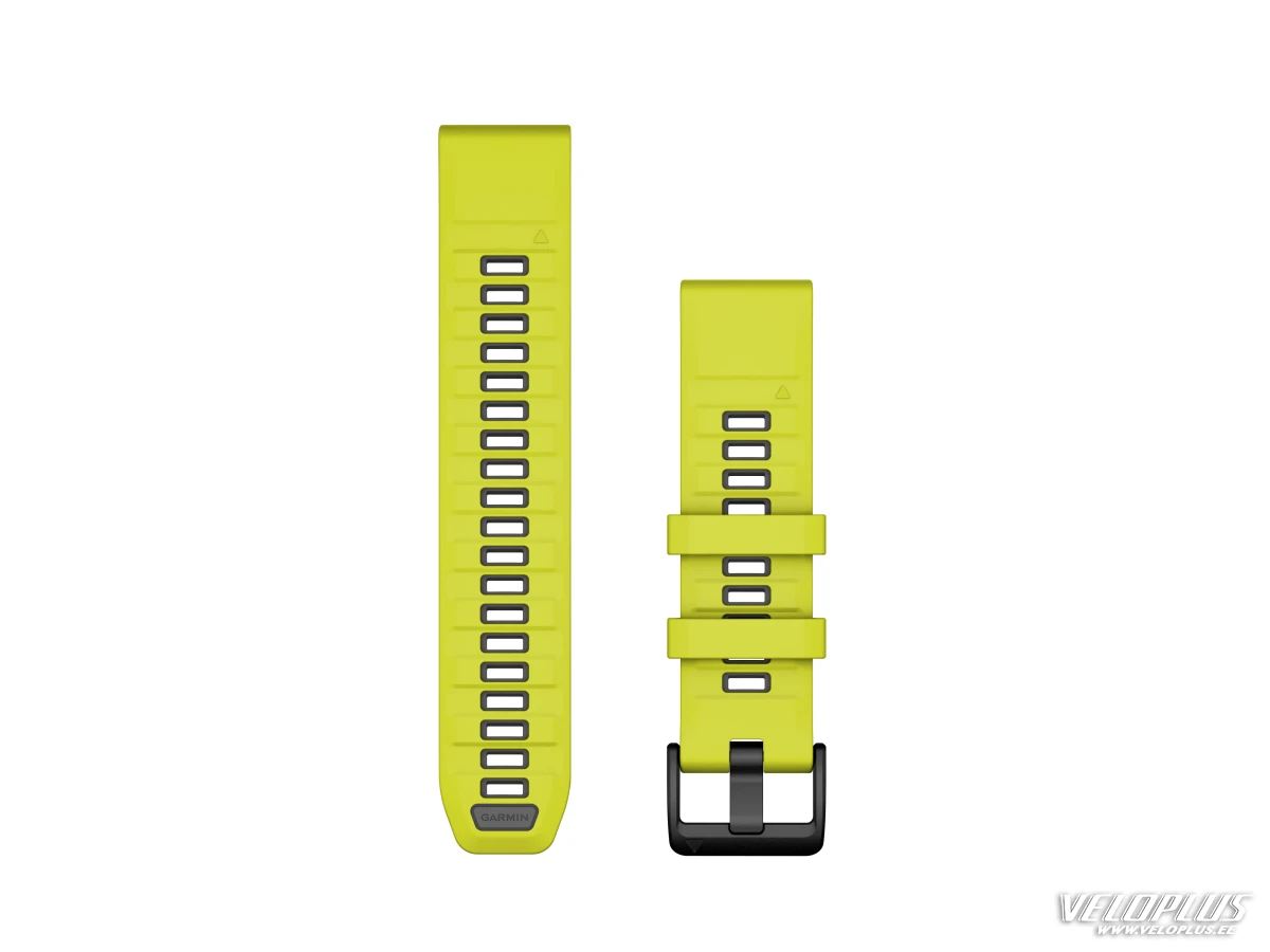 Replacement band Garmin QuickFit 22mm Amp Yellow/Graphite Silicone