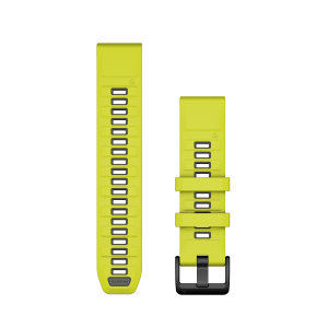 Replacement band Garmin QuickFit 22mm Amp Yellow/Graphite Silicone