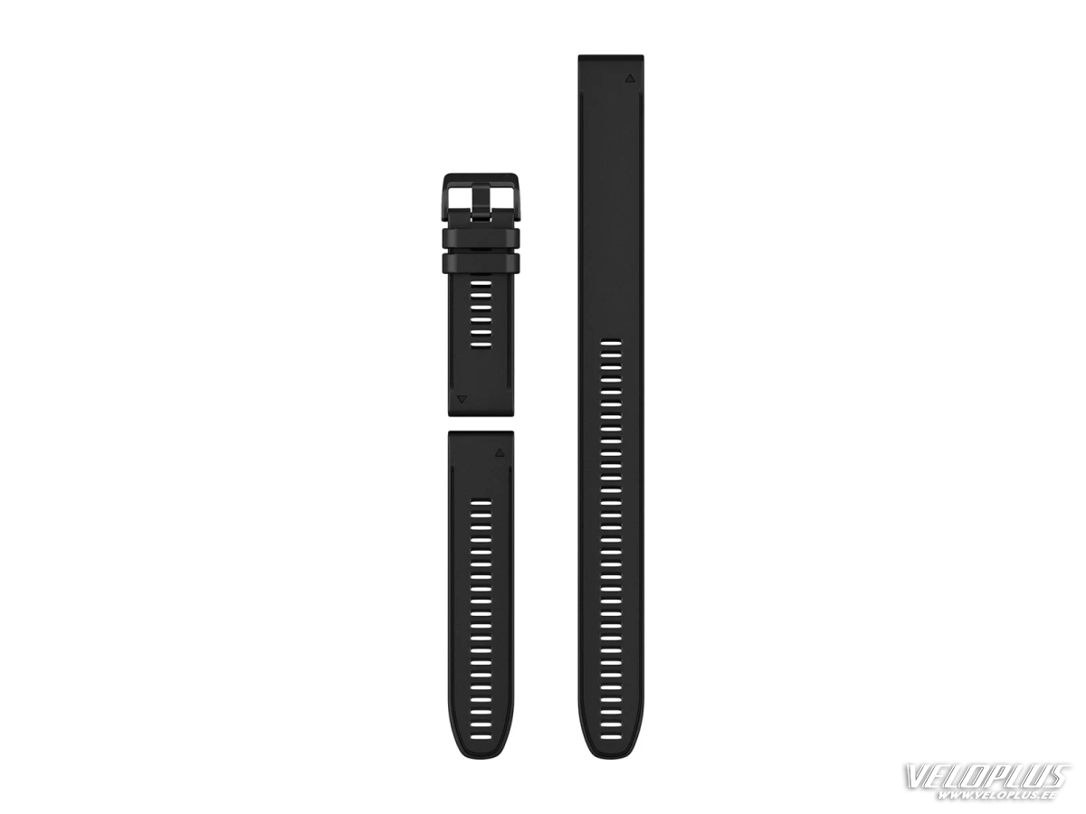 Replacement band Garmin QuickFit 26mm Black silicone (3-piece Dive Set)