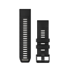 Nomaiņas siksniņa Garmin QuickFit 26mm melna/ķieģeļu pelēka silikona thumbnail 1